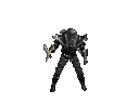 A small knight repeatedly attacking