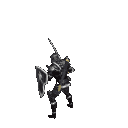 A small knight repeatedly attacking