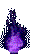 A purple flame